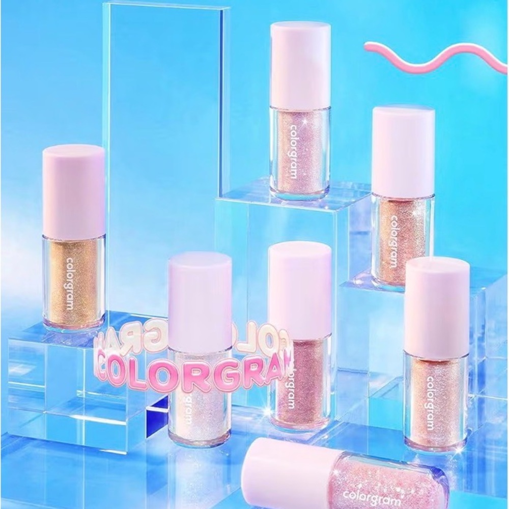 COLORGRAM Milk Bling EyeShadow 12 Humming Coral.         (Korean Makeup)     NWT - Picture 6 of 8